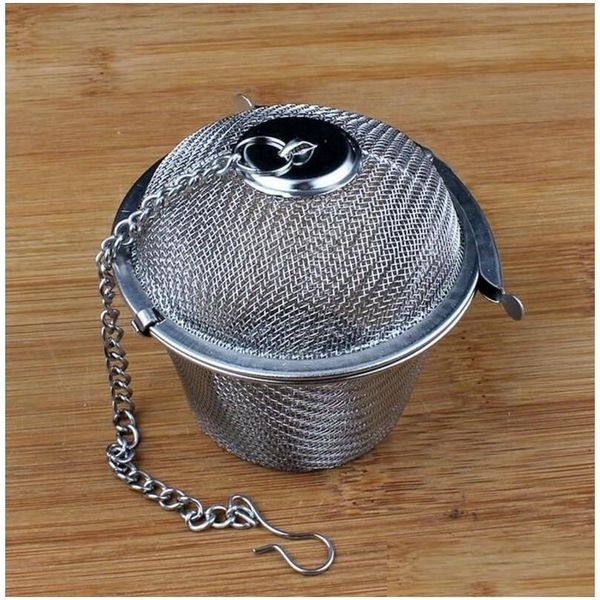 Filtri per il tè 200 pezzi in acciaio inox palla riutilizzabile filtro per erbe chiusura filtro per il tè infusore consegna goccia casa giardino cucina, sala da pranzo Dhdfk