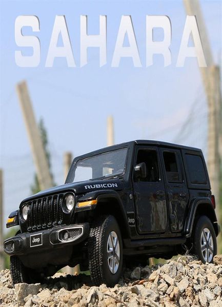 Литые под давлением модели автомобилей Новые 132 JEEPS Sahara Wrangler Моделирование игрушечных транспортных средств Модель Звук и свет Амортизаторы Сплав Детские игрушки4888404