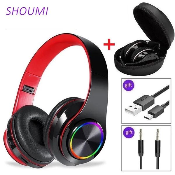 Kopfhörer Drahtlose Kopfhörer Bluetooth Helm Headset Stereo Noise Cancelling Faltbare Kopfhörer Wasserdichte Tasche mit Mikrofon Für Mädchen Kind Geschenk