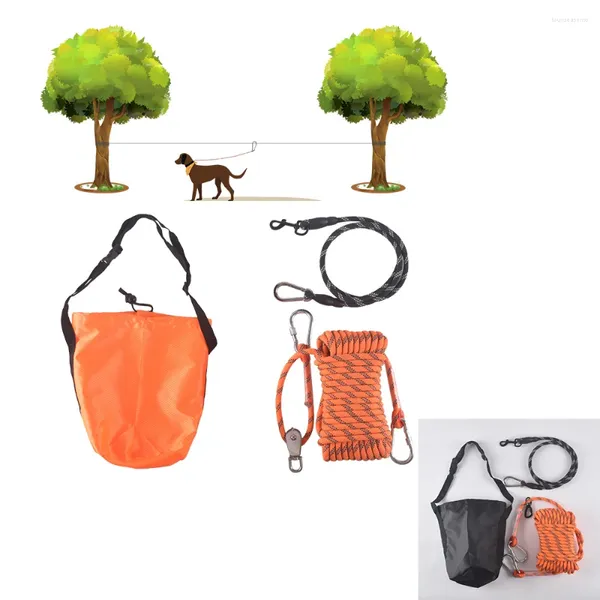Hundehalsbänder, 15 m, Camping-Leine, für den Außenbereich, reflektierend, mehrfarbig, Farbauswahl, Heimtierbedarf