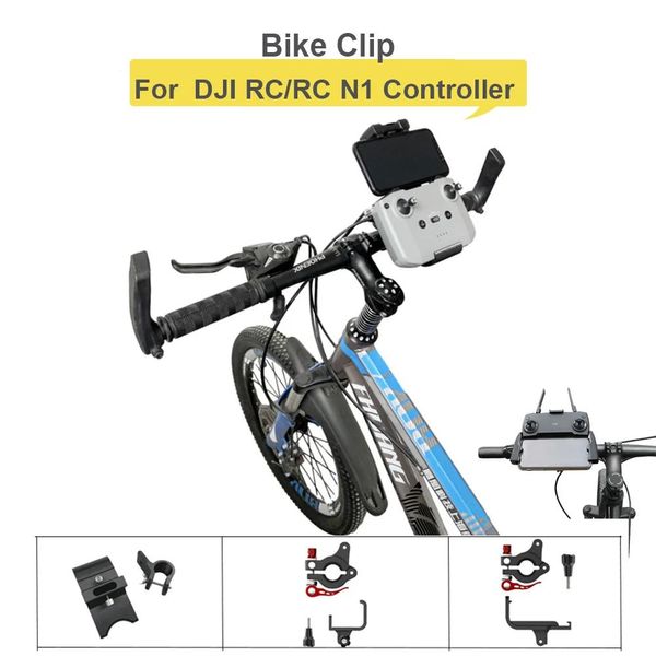 Accessori Clip per bici con telecomando per Dji Air 2s Morsetto per staffa per bicicletta per Dji Mini 3 Pro/mini 2/mavic 3/air 2 Accessorio drone