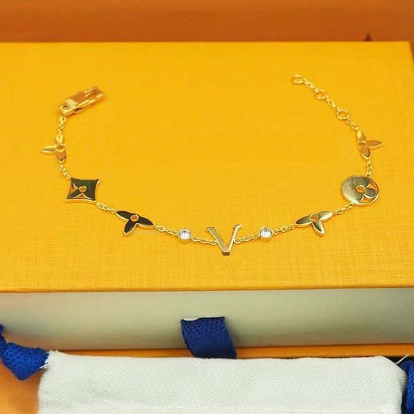 Pulseira clássica de tênis de jóias de moda Presente para mulheres para designer de mulheres Cadeia de judeu Sailormoon Goth Style Gold Bated