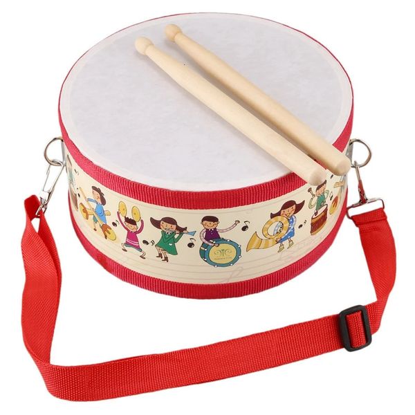 Барабан деревянный детский ранний образовательный музыкальный инструмент для детей детские игрушки Beat Hand 240112
