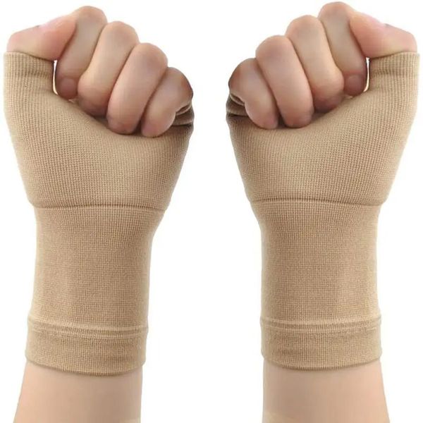 2 pçs pulso polegar apoio artrite mão compressão luvas de pulso cinta para homens mulheres alívio da dor túnel carpal esportes ginásio 240112