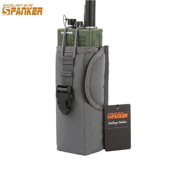 Talkie EXCELENTE ELITE SPANKER Bolsa de rádio tática Molle Walkie Talkie Bolsas Bolsa de cintura Suporte de bolso Bolsa de revista Mag para camping