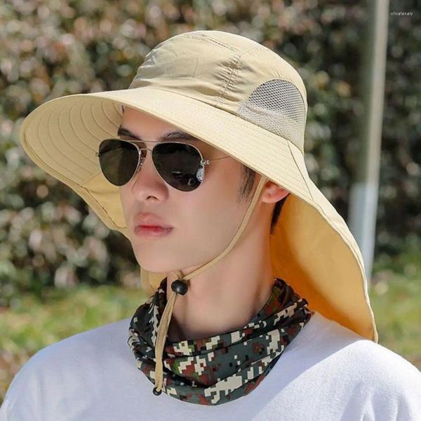 Шляпы с широкими полями, солнцезащитная шляпа с защитой от ультрафиолета для женщин и мужчин с мягкой дышащей тканью, устойчивой к ультрафиолетовому излучению на открытом воздухе