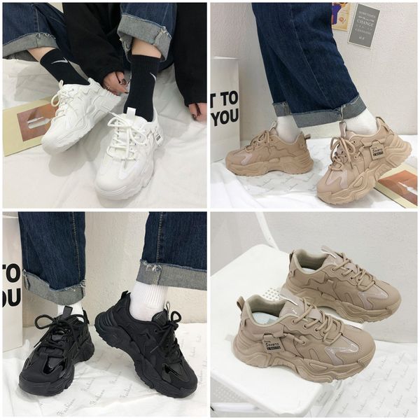 Scarpe casual Scarpe firmate da donna Sneaker Chunky Breath Lace Up Dad Shoes Sneaker con zeppa a testa tonda comfort sportivo