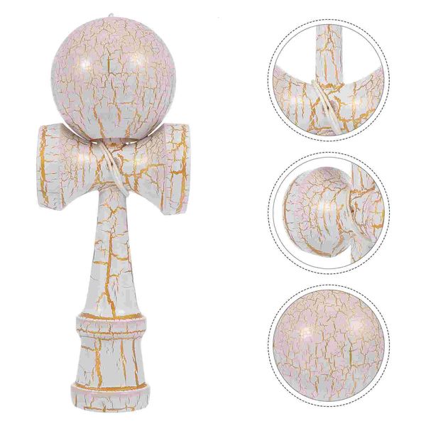 Doces impulsionar brinquedo japonês crianças kendama brinquedos crianças jogos ao ar livre crianças esportes brinquedos 6cm espada de madeira bola principal kendama copo brinquedos 240112