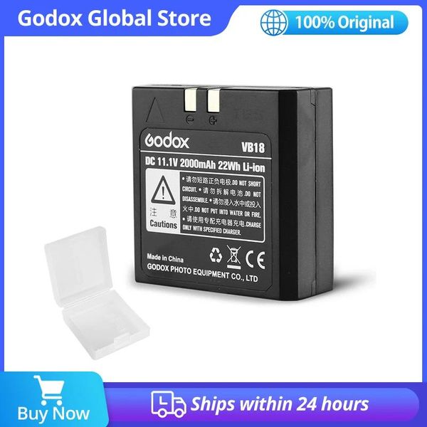 Аксессуары Godox Vb18 DC 11,1 В, 2000 мАч, 22 Втч, литий-ионная батарея для Ving V850 V860c V860n, вспышка Speedlite (батарея vb18)