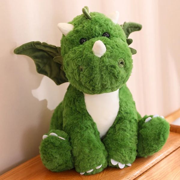 Adorável dinossauro voador brinquedo de pelúcia bonito dragão ovo bonecas recheado macio animal peluches travesseiro almofada bebê crianças apaziguar 240113