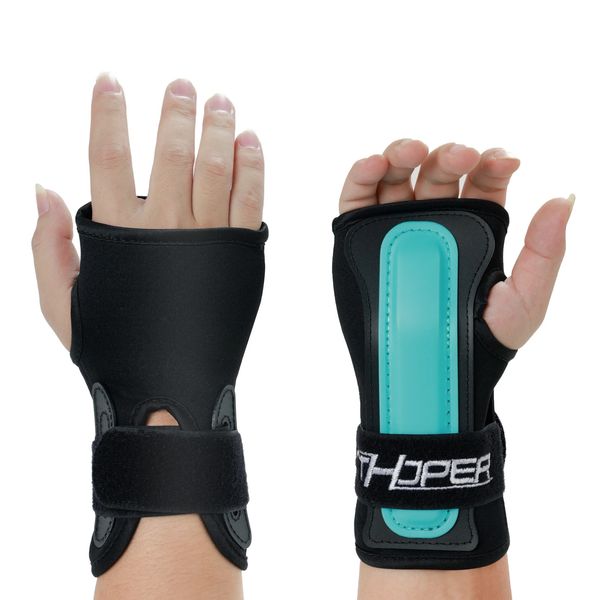 Cthoper protetores de pulso protetor de mão para snowboard esqui skate adultos/crianças/jovens esportes cinta de pulso 240112