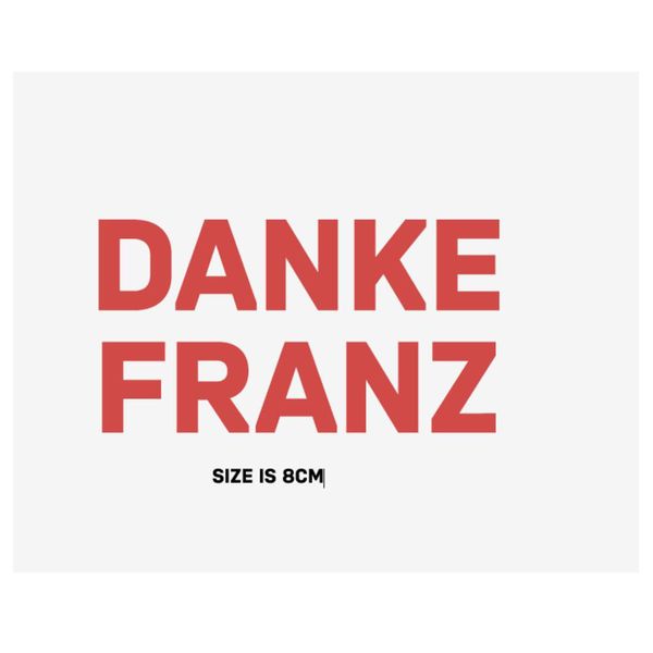 Данке Франц пластырь теплообмен Железо на футбольных значках для пластырей для одежды
