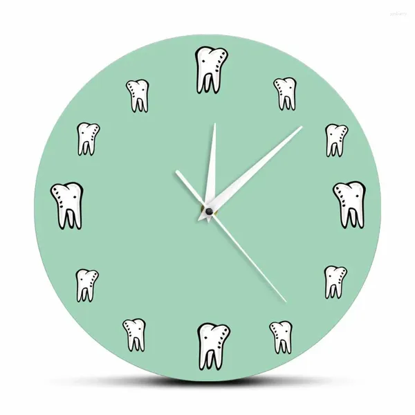 Wanduhren, Uhr, Klinik-Dekoration, Zeitmesser, Dental-Schild, Druckkunst, Oral Quiet Sweep, runde Uhr, Zahnarzt-Geschenk