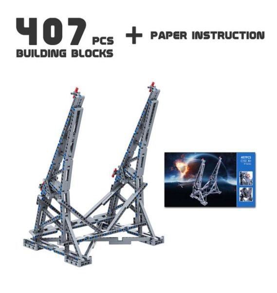 MOC 05132 Вертикальная подставка для космического корабля Дирижабль Самолет 75192 Ultimate Collector039s Сборная модель Идея игрушки Поддержка Brack5852211