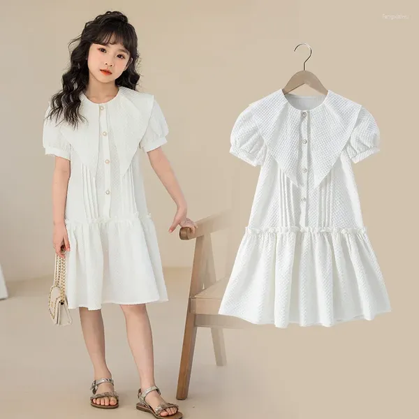 Платья для девочек, лето 2024, маленькое кружевное платье с цветочным узором для детей, свадьба, выпускной, Sukienka, от 6 до 15 лет