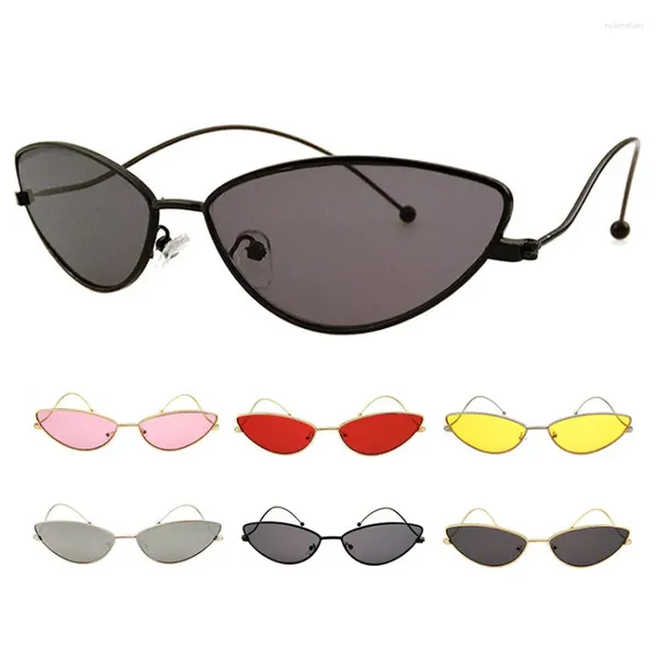 Sonnenbrille FOENIXSONG Mode für Frauen Sonnenbrille Chic Cat Eye Shades Gelb Rosa Rot Grau UV400 Niedliche Vintage Brillen