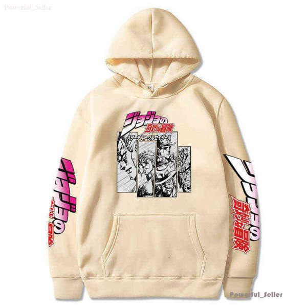 Harajuku Jojo Bizarre Adventure Hoodie Japanische Anime Männer/Frauen Langarm Sweatshirt Tops Cartoon Hip Hop Vintage Kleidung 2024 Dienstag Ess 1560