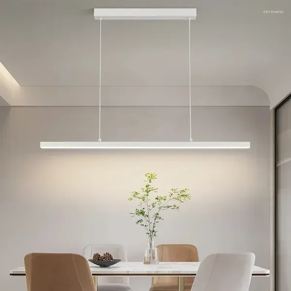 Lâmpadas pendentes minimalista restaurante luzes designer estilo criativo uma palavra sala de jantar mesa escritório longo bar lustre