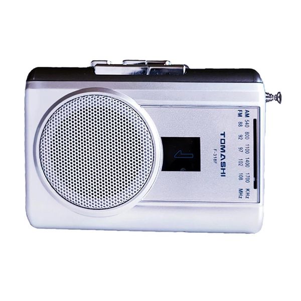 Rádio Walkman Cassette Recorder Player Player FM Radio AM com alto -falante embutido fone de ouvido Jacklisten to Music Learn Language