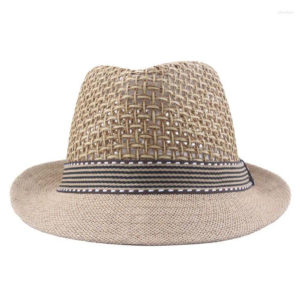Береты для родителей и детей, соломенная шляпа для мальчиков и мужчин, солнцезащитная шляпа Fedora, модная летняя женская панама 2024, джазовая шляпа от солнца, пляжная кепка