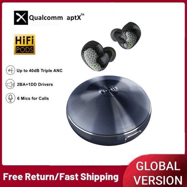 Kopfhörer FiiTii von Mifo HiFiPods Multi Driver True Wireless Earbuds Active Noise Cancelling Bluetooth 5.2 Kopfhörer APTX 6Mic Ohrhörer