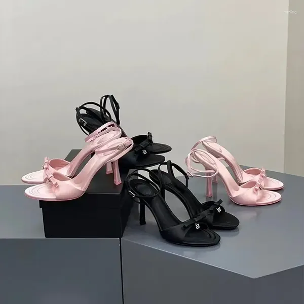 Sapatos de vestido sexy mulheres sandálias moda fina salto alto aberto dedo do pé zíper dança verão dança de salão