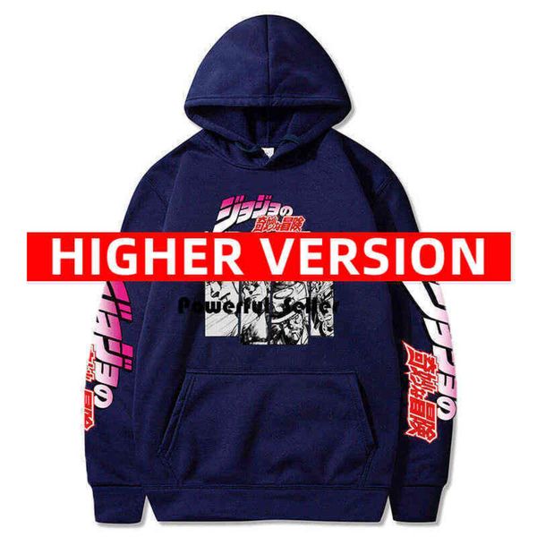 Harajuku Jojo Bizarre Adventure Hoodie Japanische Anime Männer/Frauen Langarm Sweatshirt Tops Cartoon Hip Hop Vintage Kleidung 2024 Dienstag Ess 1130