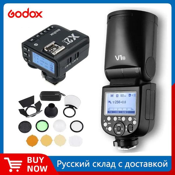 Сумки Godox V1 Flash V1s V1c V1n V1f V1o Ttl 1/8000s Hss литиевая батарея Speedlite Flash для Sony Canon Nikon Fuji Olympus