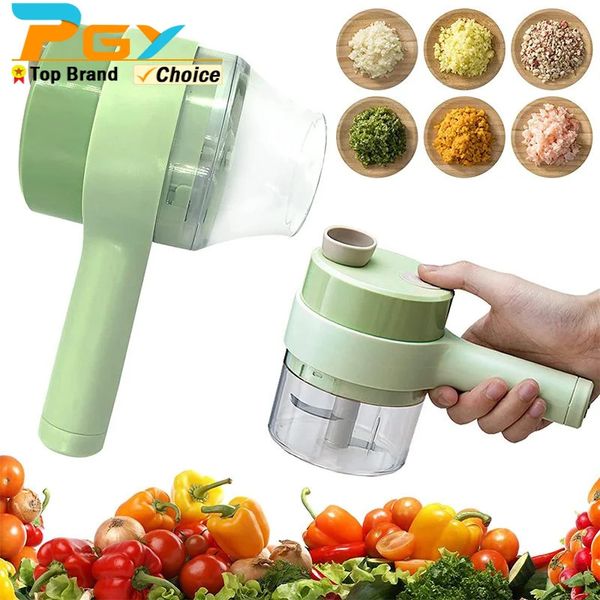 Tritatutto elettrico portatile per verdure Robot da cucina wireless Tritatutto per aglio Pepe Peperoncino Cipolla Zenzero Fango Masher Affettatrice 240113