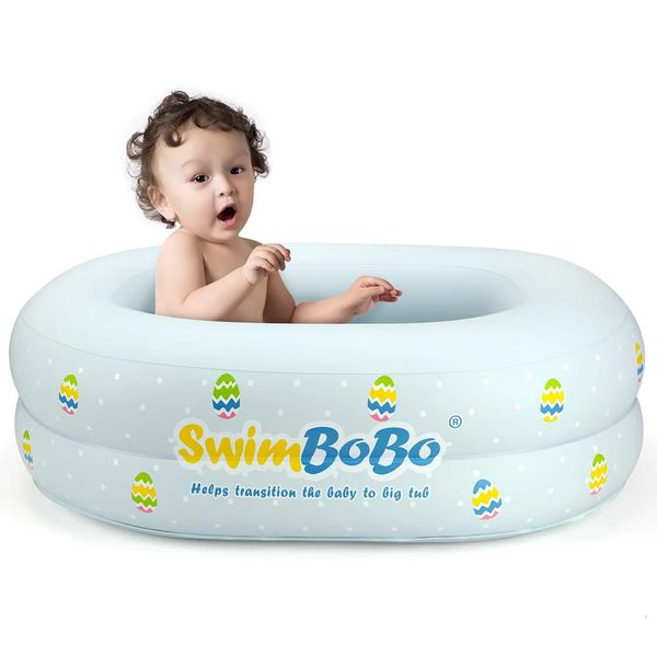 Piscina inflável bebê nadar piscina crianças bacia portátil banheira interior crianças piscina bebê piscina água jogar brinquedo para bebês 240112