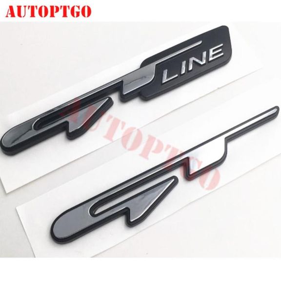 Auto 3D Buchstabe GT Linie GTline Emblem Logo Abzeichen Aufkleber Aufkleber für Kia Sorento Sportage Stinger Ceed Soul Forte Rio Picanto K4 K51549422