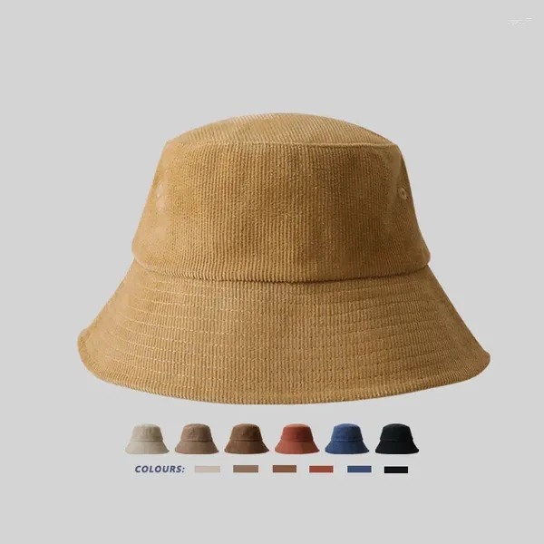 Berets Herbst Kleine Größe Panama Hut Frauen Cord Jean Fischer Outdoor Angeln Hüte 56 cm oder 59 cm Kopf Umfang eimer Für Männer