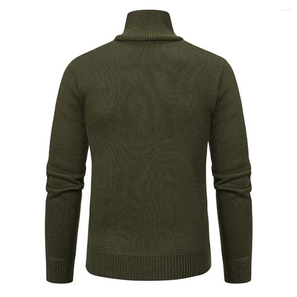 Maglioni da uomo Maglioni Pullover Top da vacanza quotidiani Maglione in pile caldo Maglieria lavorata a maglia Manica lunga da uomo Taglie forti Colletto alla coreana