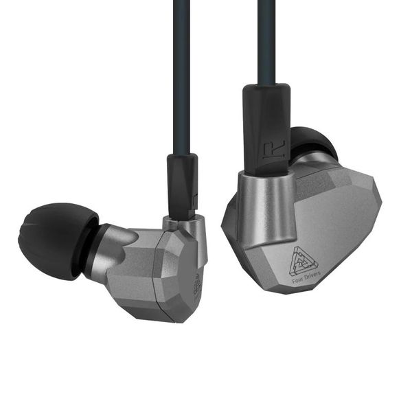 Ohrhörer KZ ZS5 Earphone 2DD+2BA Hybrid -Technologie -Treiber im Ohrmonitor Headset Rauschunterdrückung HiFi Musikohrhörer mit Mikrofon