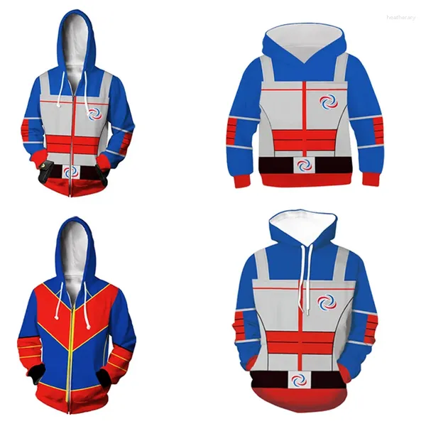 Erkek Hoodies Anime Henry Cosplay Tehlike Zip Up Hoodie 3D Baskılı Hooded Sweatshirt Yetişkin Çocuk Günlük Sokak Giyim Külot Ceket Ceket