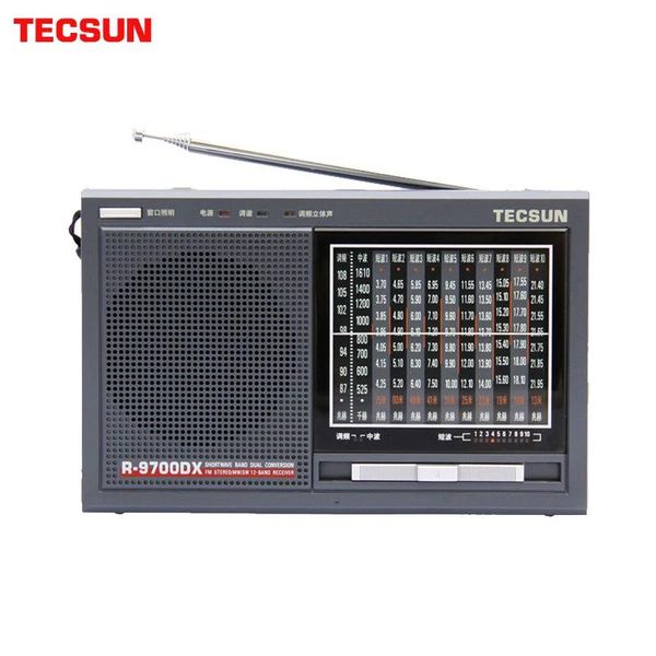 Радио Tecsun R9700dx, оригинальная гарантия, Sw/mw, высокая чувствительность, радиоприемник мирового диапазона с динамиком, бесплатная доставка