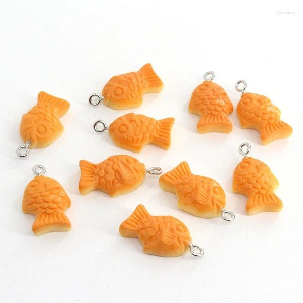 Pendenti e Ciondoli 12 pz Carino Biscotti di Pesce Snapper Biscotto Della Resina Cibo Pendenti con gemme e perle Regalo Delle Donne FAI DA TE Collana Orecchini Accessori di Gioielli Trovare