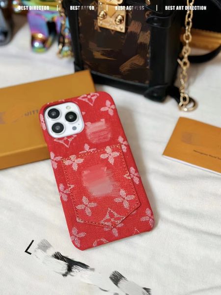 Custodia per telefono di design di lusso per iPhone 15 Pro Max 14 13 12 11 15Plus La custodia per telefono più venduta progettata in elegante denim colorato classico