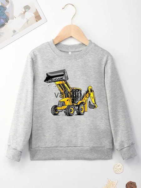 Set di abbigliamento Vendita calda Four Seasons Felpe per bambini Comodo Scavo di alta qualità Manery Prin Y2K Style Baby Boy Grigio Senza cappuccio Dropshipvaiduryb