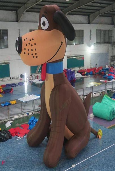 atividades de jogos ao ar livre 6 m 20 pés de altura gigante publicidade inflável modelo de cachorro para zoológico pet shop promoção decoração desenho animado anima5989481