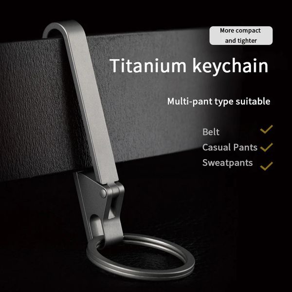 Schlüsselanhänger-Taschenclip-Schlüsselhalter mit abnehmbarem Schlüsselring für tragbares Outdoor-Werkzeug für Männer und Frauen 240112