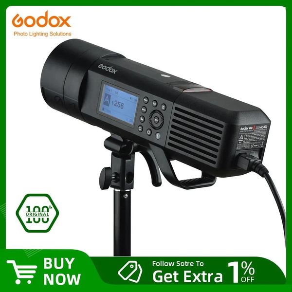 Borse Godox Ac400 Adattatore sorgente unità di alimentazione CA con cavo per flash esterno Ad400pro