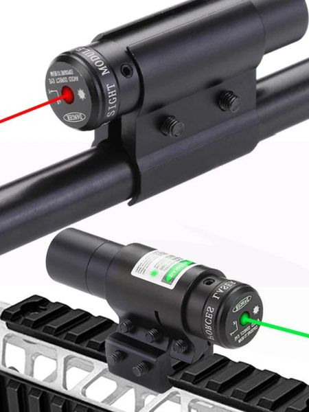 Ponteiros vermelho/verde laser rifle acessórios infravermelho pequeno ponteiro laser 20mm slot para cartão tubo braçadeira caça escopo rifle ar 15 escopo vista