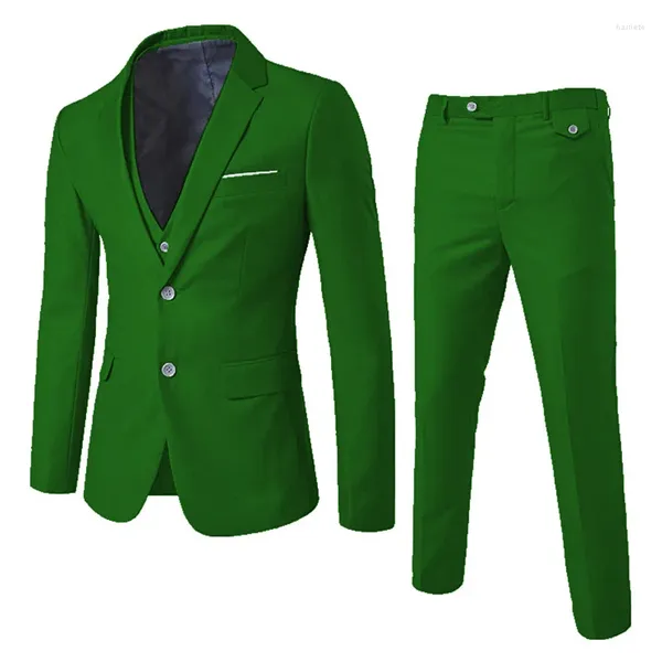 Erkek Suits 2024 İlkbahar ve Sonbahar Takımında Üç Parça Set