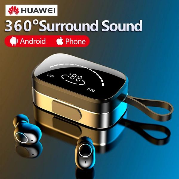 Auricolari Tws Auricolari Bluetooth wireless per Huawei P40 Mate 20 Nova Honor Sport Auricolari wireless Cuffie Bluetooth con cancellazione del rumore
