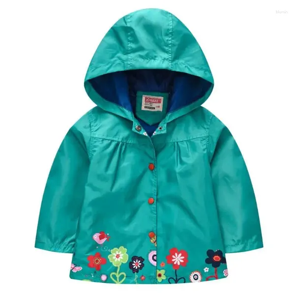 Jacken Frühling Herbst Im Freien Mädchen Regen Jacke Leichte Druck Kinder Regenmäntel Wasserdichte Kapuze Kinder Jacke 1-5T