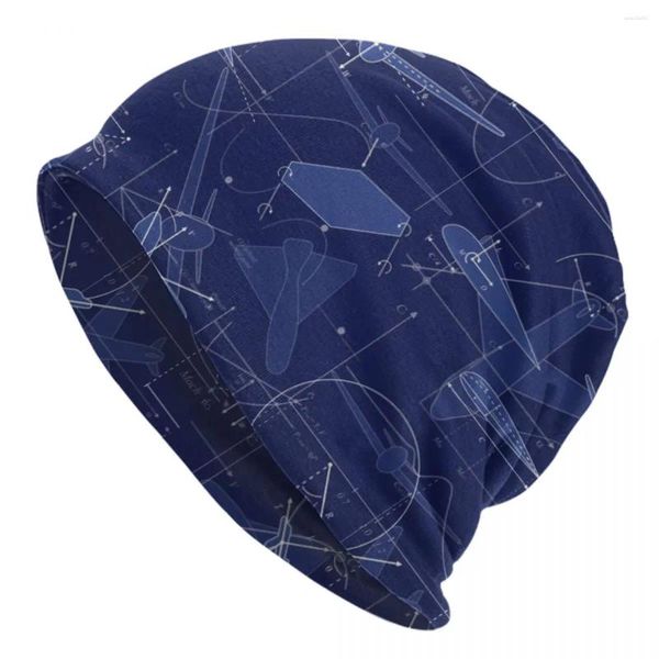 Berretti Aviazione Aereo Aerodinamica Skullies Berretti Berretti Uomo Donna Unisex Inverno Caldo Cappello lavorato a maglia Pilota Air Fighter Cappelli Bonnet