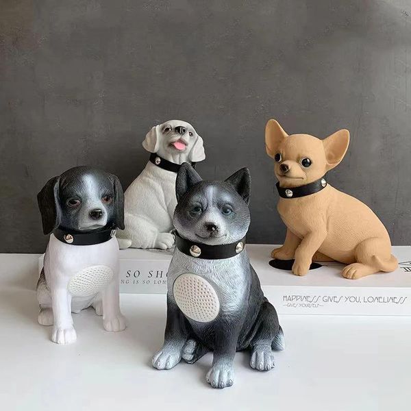 Altoparlanti Altoparlante Bluetooth wireless portatile da esterno Husky stile animale Bulldog creativo Chihuahua Teddy Labrador Garfield con radio FM