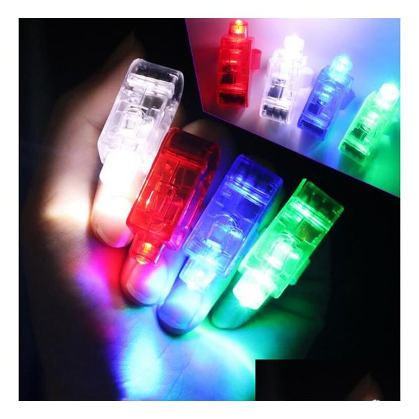 Led Beleuchtete Spielzeug Finger Ring Lichter Glow Laser Strahlen Party Flash Kid Outdoor Rave Propar Verkaufen Drop Lieferung