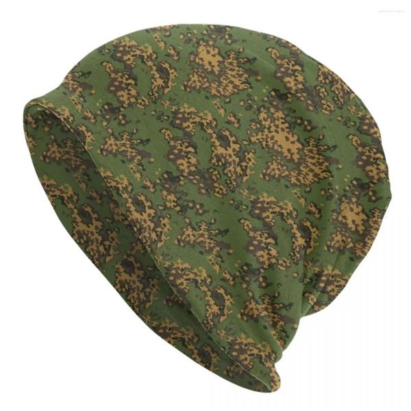 Береты, русская лесная камуфляжная шапка, винтажная лыжная армейская военная камуфляжная шапка с черепами, мужская и женская термоэластичная кепка